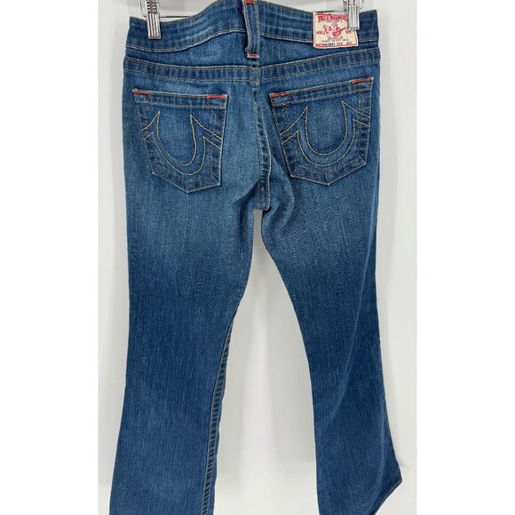 True Religion Womens Vintage Flared Mid Rise Denim Jean - Picture 9 of 12